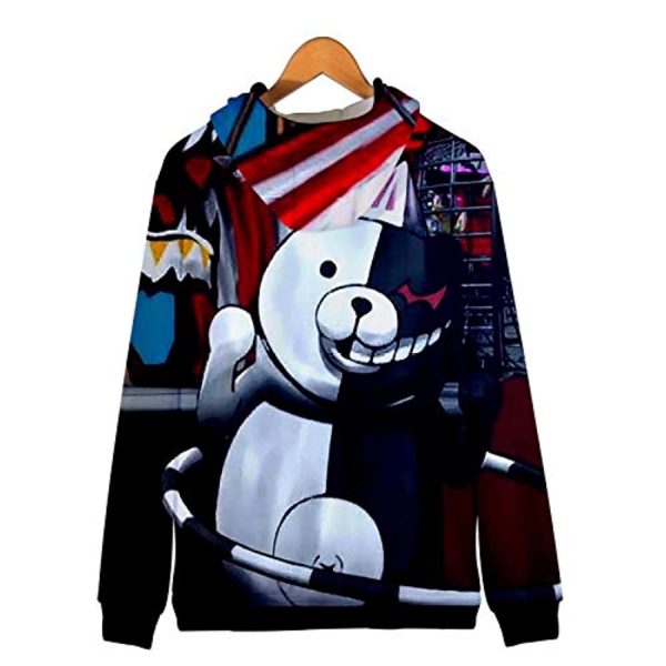 Danganronpa Hoodies - 3D Monokuma Zipper Jacket Coat