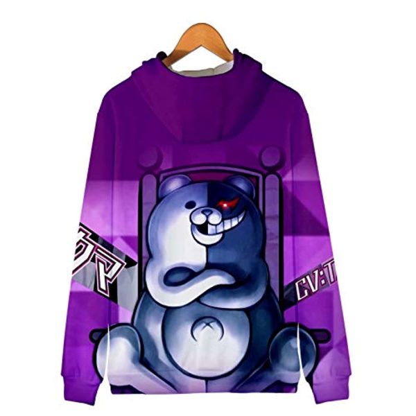 Danganronpa Hoodies - 3D Monokuma Zipper Jacket Coat