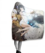 Danmachi Hooded Blanket - Anime Flannel Fleece Winter Travel Blanket