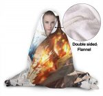 Danmachi Hooded Blanket - Anime Flannel Fleece Winter Travel Blanket