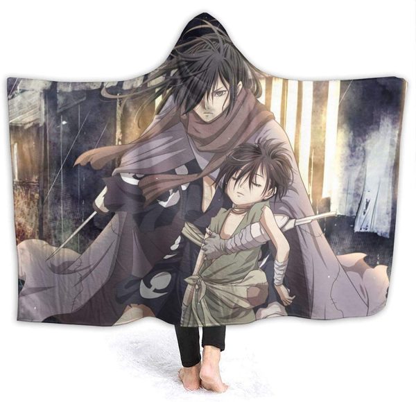 Danmachi Hooded Blanket - Anime Flannel Fleece Winter Travel Blanket