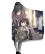 Danmachi Hooded Blanket - Anime Flannel Fleece Winter Travel Blanket