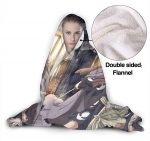 Danmachi Hooded Blanket - Anime Flannel Fleece Winter Travel Blanket