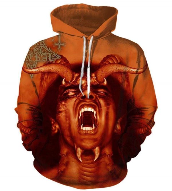 Dark Funeral Hoodies - Pullover Red Hoodie