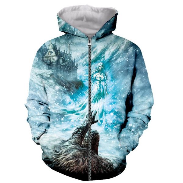 Dark Souls 3D Print Hoodies Pullover Zipper Sweatshirt