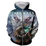 Dark Souls 3D Print Zipper Hoodies