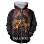 Dark Souls 3D Print Zipper Hoodies