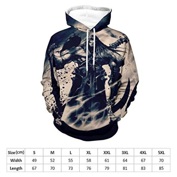 Darksiders Hoodies - Death 3D Print Casual Pullover Hooded Sweatshirt