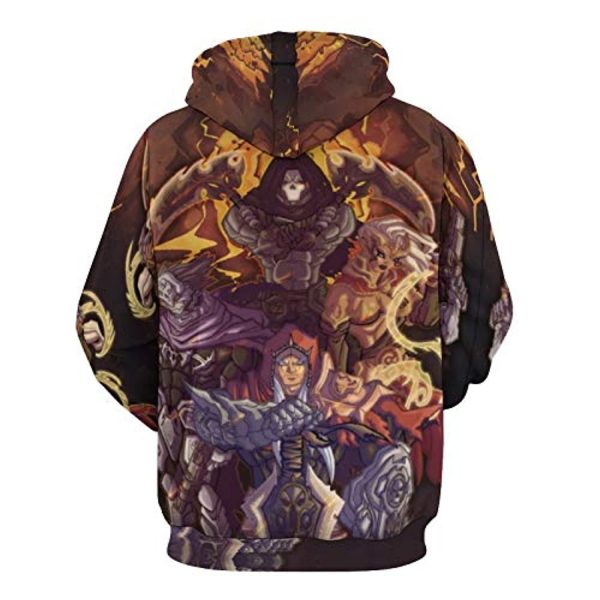 Darksiders Hoodies - Death 3D Print Casual Pullover Hooded Sweatshirt