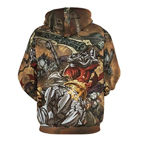 Darksiders Hoodies - Death 3D Print Casual Pullover Hooded Sweatshirt