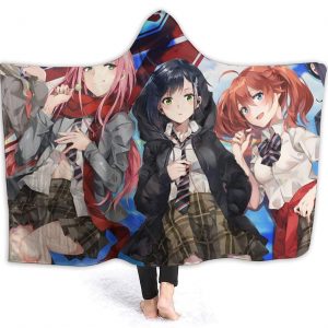 Darling in the Franxx Hooded Blanket - Anime Flannel Warm Blanket