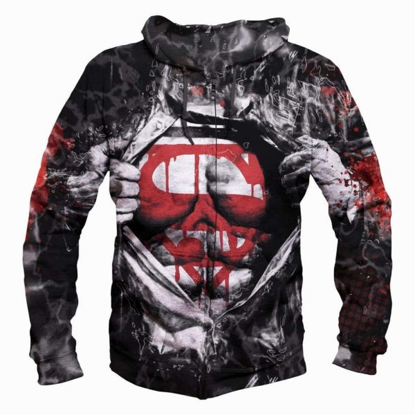 DC Comics Superman Hoodies - Pullover Black Hoodie
