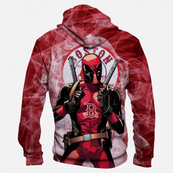 Deadpool Boston Red Sox - Pullover Red Hoodie