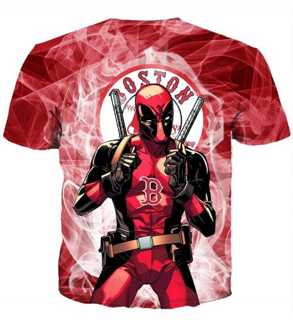 Deadpool Boston Red Sox - Pullover Red Hoodie