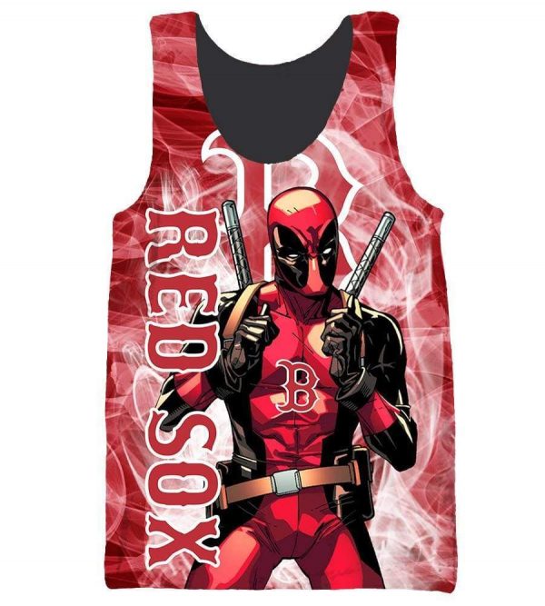 Deadpool Boston Red Sox - Pullover Red Hoodie
