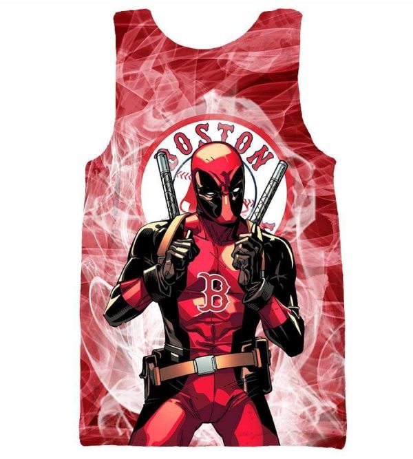 Deadpool Boston Red Sox - Pullover Red Hoodie