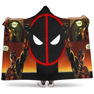 Deadpool Hooded Blanket - Black Head Blanket