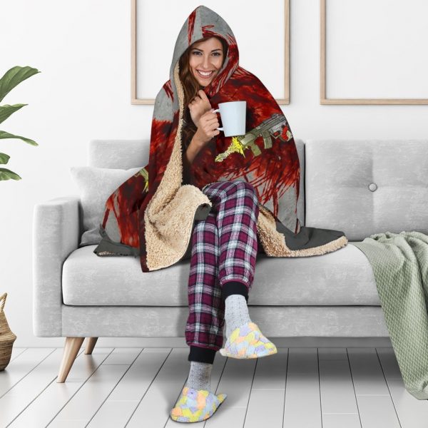 Deadpool Hooded Blanket - Blood Red Deadpool Blanket