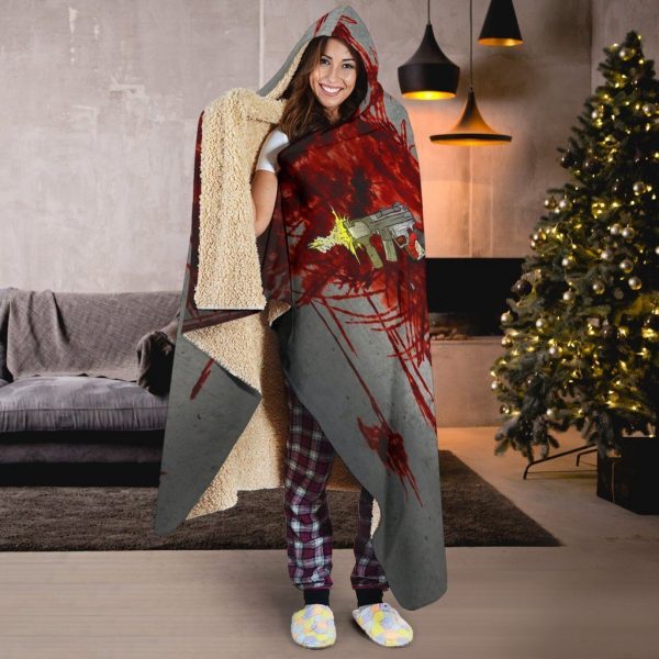 Deadpool Hooded Blanket - Blood Wings Blanket
