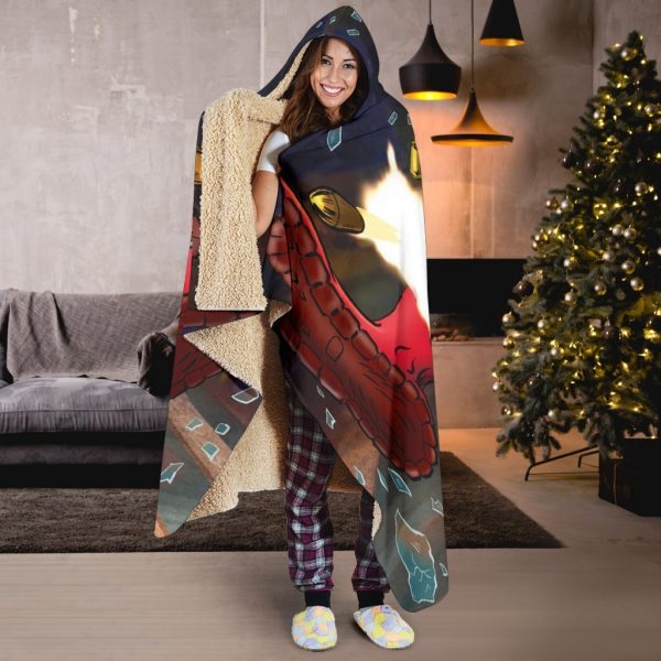 Deadpool Hooded Blanket - Double Gun Red Blanket