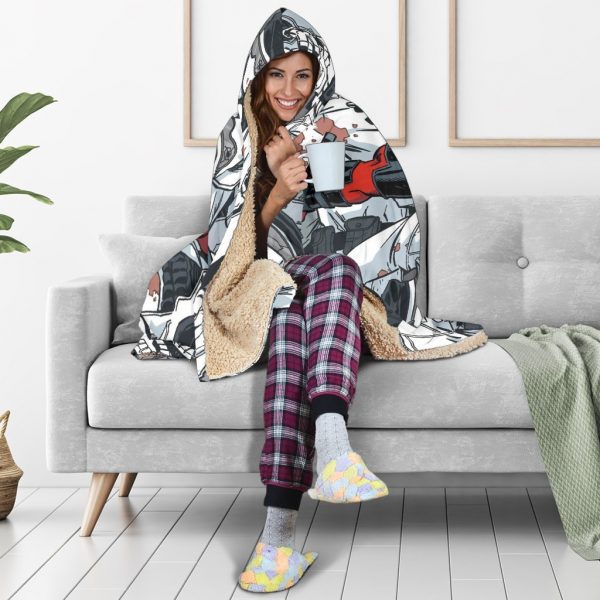 Deadpool Hooded Blanket - Fighting Grey Blanket