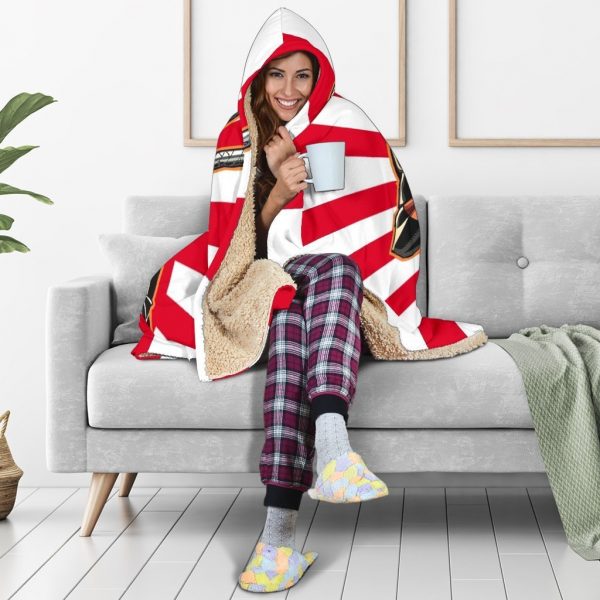 Deadpool Hooded Blanket - Hey Yo White And Red Blanket