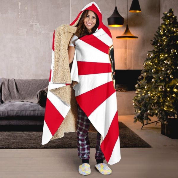 Deadpool Hooded Blanket - Hey Yo White And Red Blanket