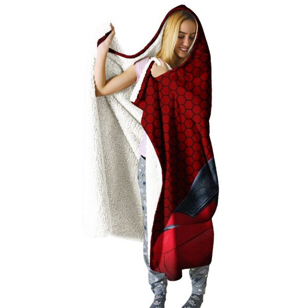 Deadpool Hooded Blanket - Love Gesture Red Blanket