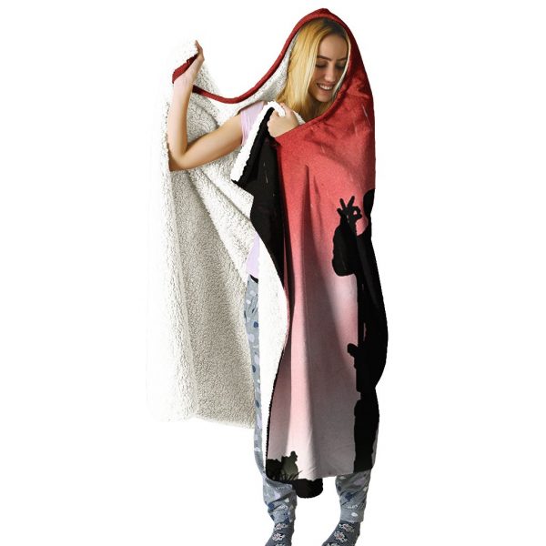 Deadpool Hooded Blanket - Victory Gesture Deadpool Blanket