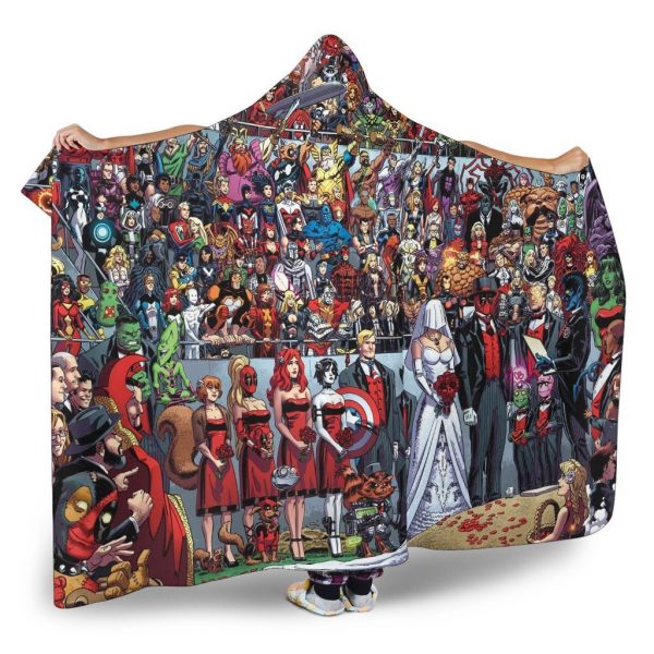 Deadpool Hooded Blanket - Wedding Scene Blanket