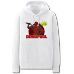 Deadpool Hoodies - Solid Color Super Funny Deadpool Cartoon Style Fleece Hoodie