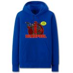 Deadpool Hoodies - Solid Color Super Funny Deadpool Cartoon Style Fleece Hoodie