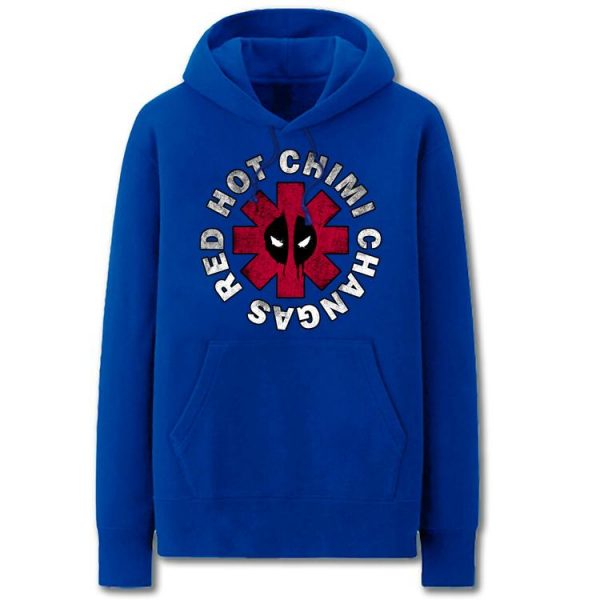Deadpool Hoodies - Solid Color Super Hero Deadpool Icon Super Cool Fleece Hoodie