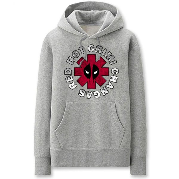Deadpool Hoodies - Solid Color Super Hero Deadpool Icon Super Cool Fleece Hoodie