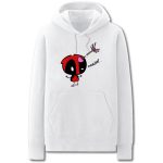 Deadpool Hoodies - Super Cute Solid Color Deadpool Cartoon Style Funny Fleece Hoodie