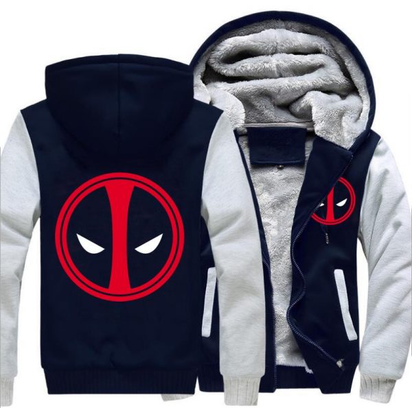 Deadpool Jackets - Solid Color Deadpool Movie Series Deadpool Fleece Jacket