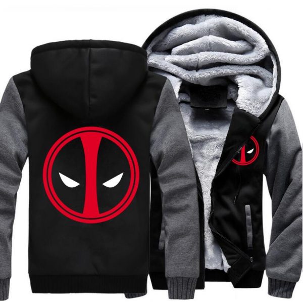Deadpool Jackets - Solid Color Deadpool Movie Series Deadpool Fleece Jacket