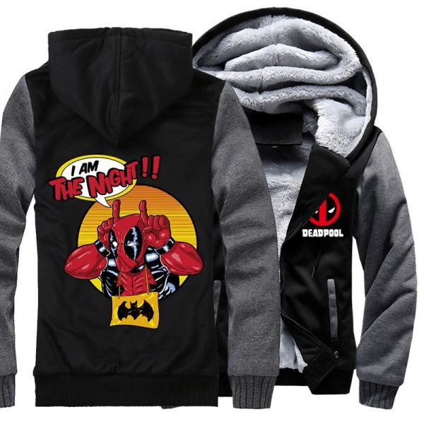 Deadpool Jackets - Solid Color Deadpool Movie Series Deadpool Funny Fleece Jacket