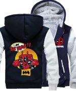 Deadpool Jackets - Solid Color Deadpool Movie Series Deadpool Funny Fleece Jacket