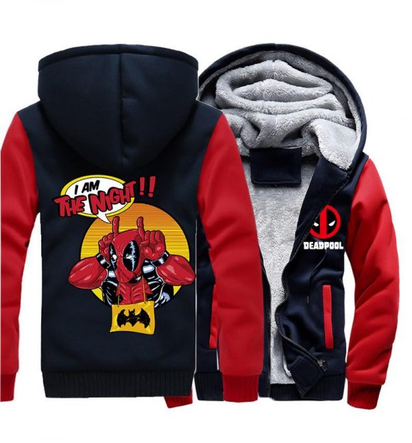 Deadpool Jackets - Solid Color Deadpool Movie Series Deadpool Funny Fleece Jacket