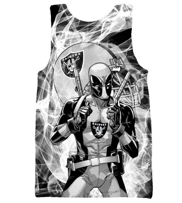 Deadpool Okland Raiders Hoodies - Pullover Black Hoodie