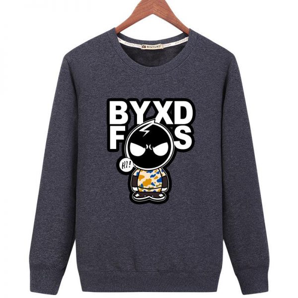 Deadpool Sweatshirts - Solid Color Deadpool Series Anime Icon Fashion Fleece Sweatshirt