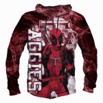 Deadpool Texas A&M Aggies Hoodies - Pullover Deep Red Hoodie