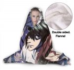 Death Note Printed Hooded Blanket - Anime Wearable Soft Throw Blanket