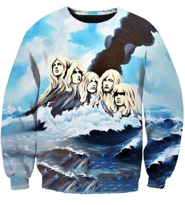 Deep Purple Hoodies - Pullover White Hoodie