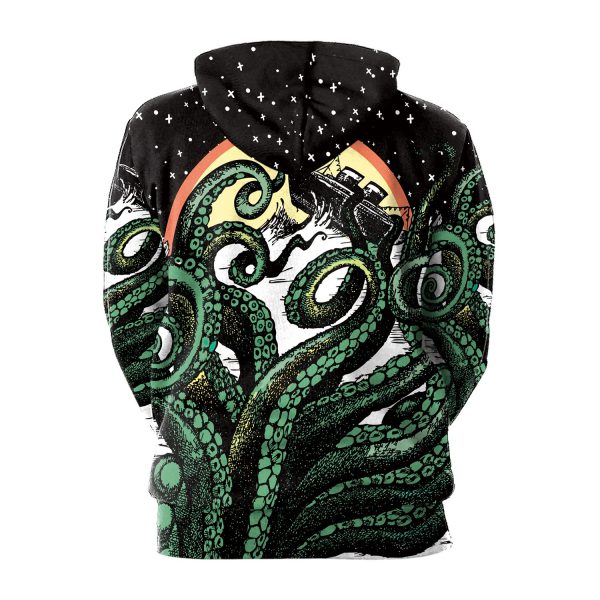 Deep Sea Overlord big Octopus Digital Printing 3D Hoodie