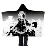 Demon Slayer 3D Printed Flannel Hooded Blanket