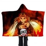 Demon Slayer 3D Printed Flannel Hooded Blanket