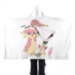 Demon Slayer x Pokemon Go Flannel Hooded Blanket