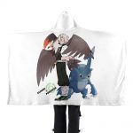 Demon Slayer x Pokemon Go Flannel Hooded Blanket